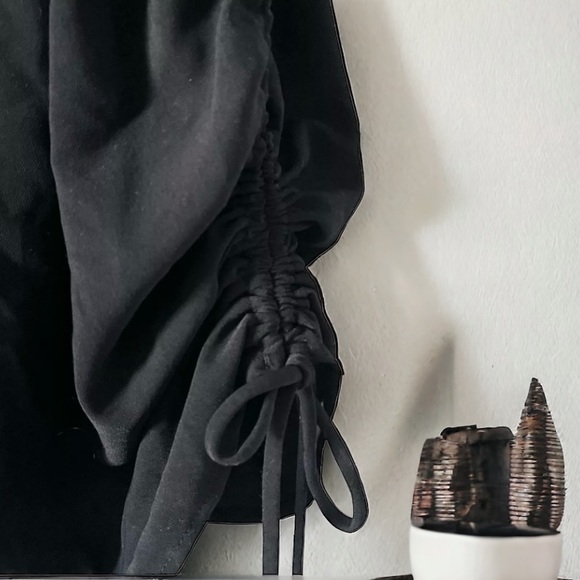 Sophie Rue by Nordstrom Black Cinched Side Tie Cami Mini Dress - Picture 8 of 11